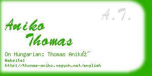 aniko thomas business card